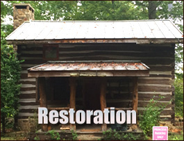 Historic Log Cabin Restoration  Myrtlewood, Alabama
